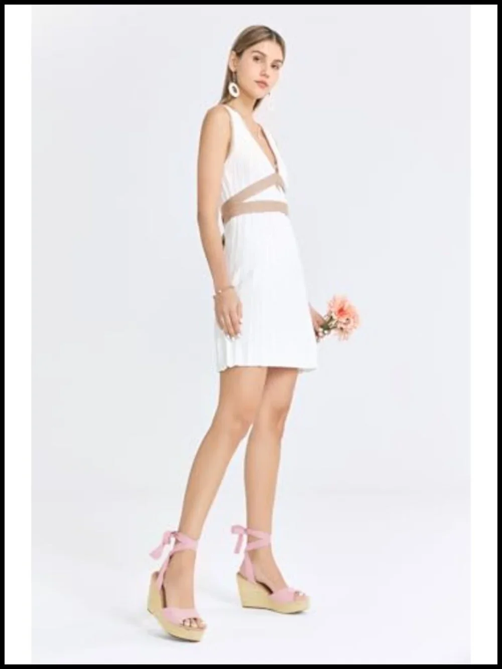 Platform Wedge Espadrilles Open Toe High Heel Sandals Ankle Strap